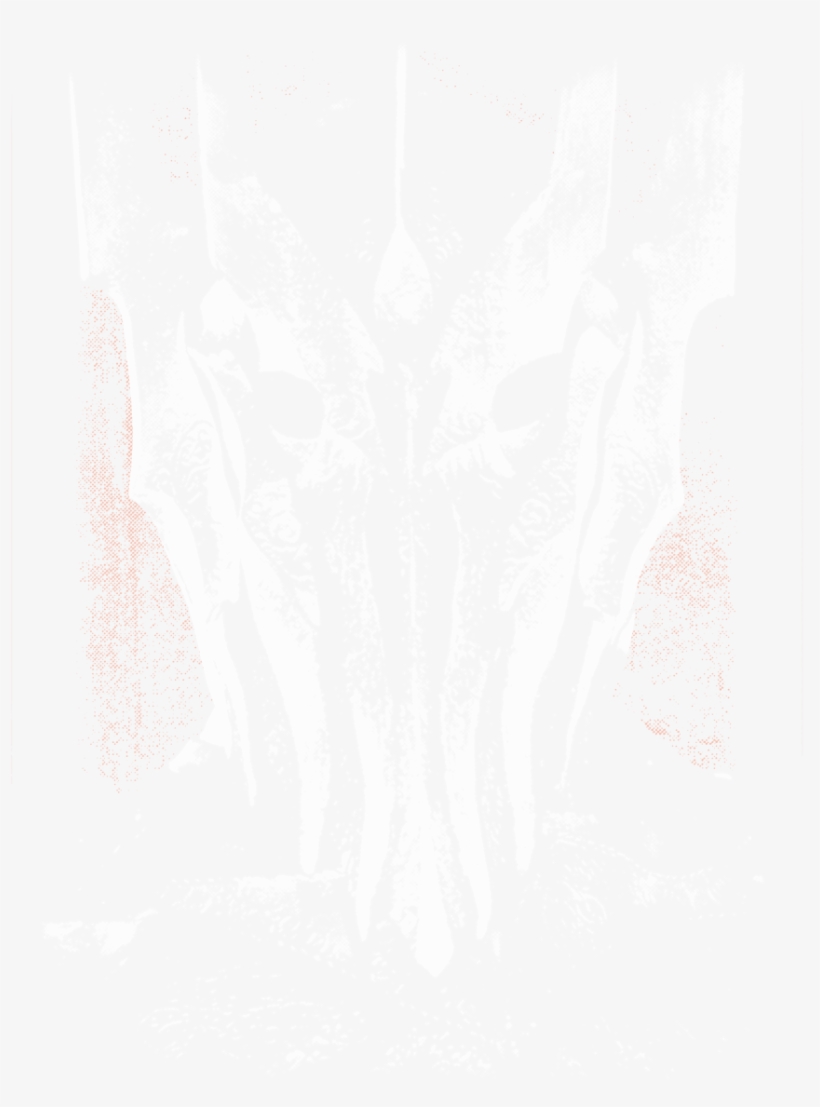 Lord Of The Rings Big Sauron Head Men's Ringer T-shirt - Seoul, transparent png #3504174