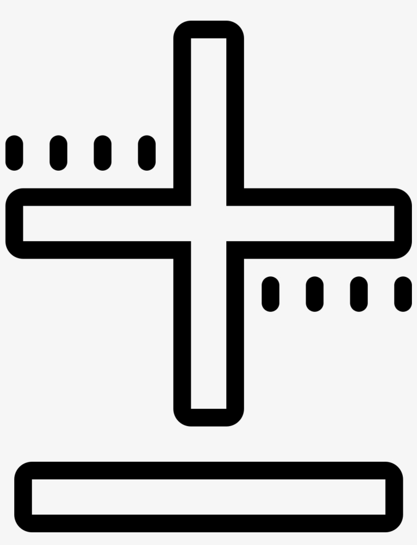 This Is A Logo Of A Mathematical Addition, Or Plus, - Cross, transparent png #3504875