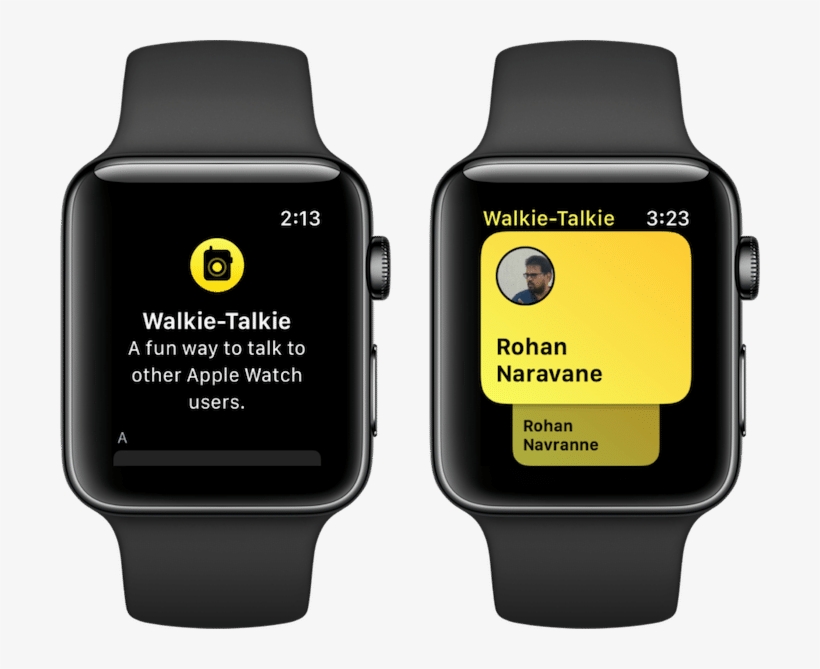 Apple Watch Walkie Talkie App Watchos 5 - Apple Watch Series 4 Black, transparent png #3505090
