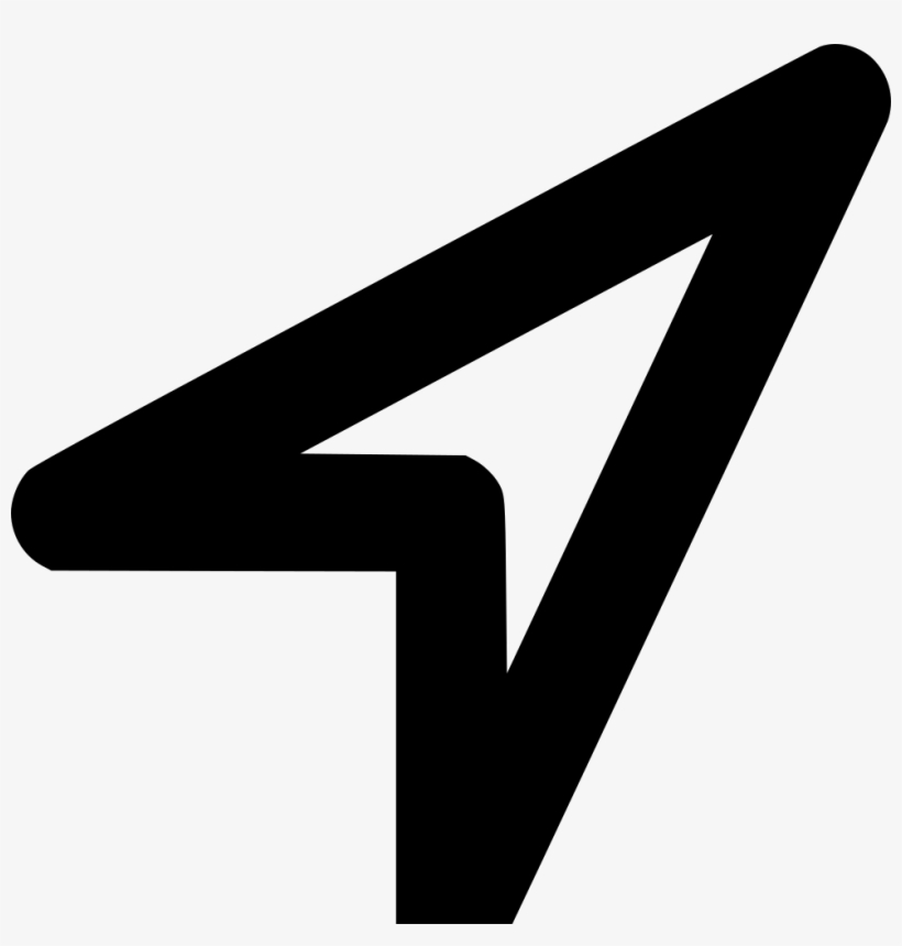 Location Arrow Comments - Triangle, transparent png #3505233