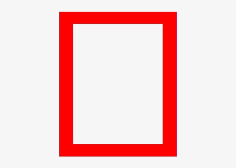 Rectangle Rouge Png - Cadre Rouge Fond Transparent, transparent png #3505311