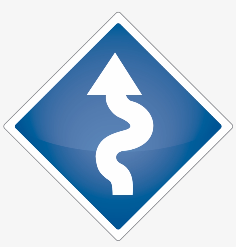 On The Road - Traffic Sign, transparent png #3505802