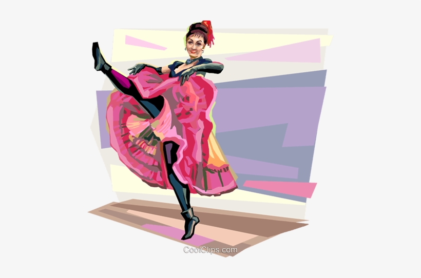 French Can Can Dancer At Moulin Rouge Royalty Free - French Can Can Girl, transparent png #3505854