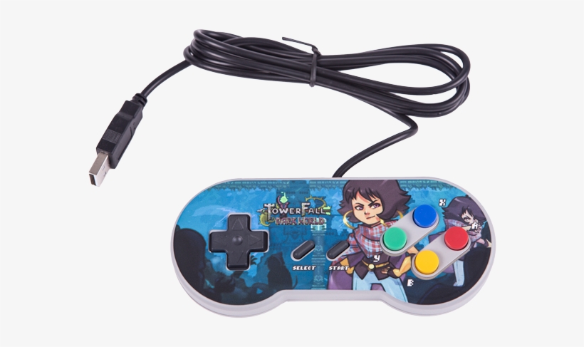 Usb Controller - Controller Towerfall Snes, transparent png #3506829