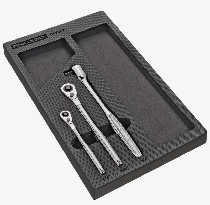 Powerbuilt Pro Tech 3 Piece Ratchet Set - Tool, transparent png #3507076