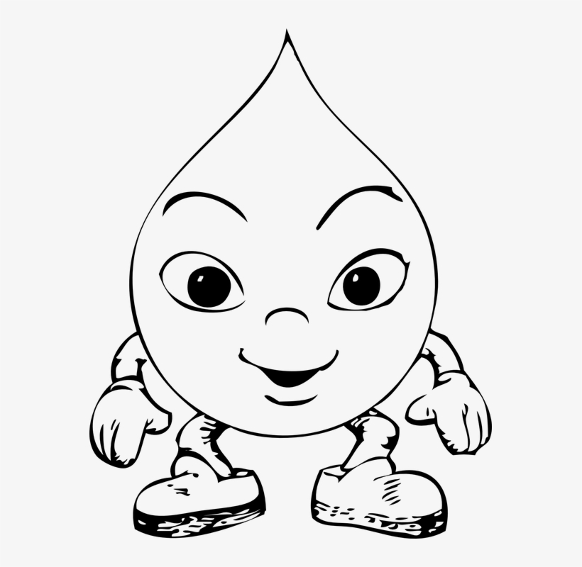 Meteor Pee - Cartoon Raindrop, transparent png #3507286