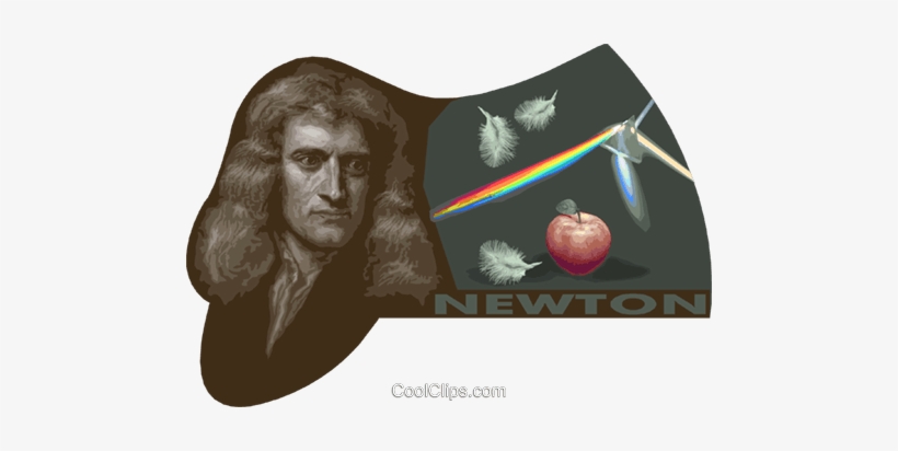 Sir Isaac Newton Royalty Free Vector Clip Art Illustration - Presence Of The Creator, transparent png #3508150