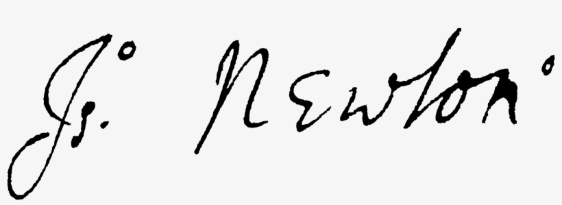 Open - Signature Of Sir Isaac Newton, transparent png #3508252