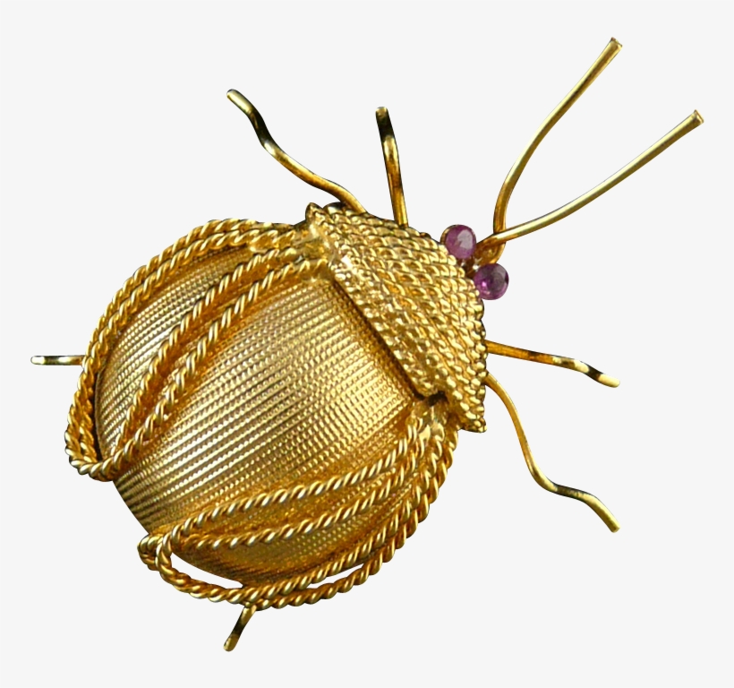 Corocraft Bug Brooch With Ruby Eyes - Jewellery, transparent png #3508288