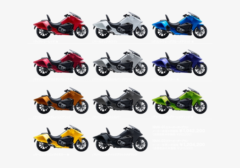 2016 Honda Nm4 Vultus Colour Chart - Honda Nm4 Vultus 2016, transparent png #3508310