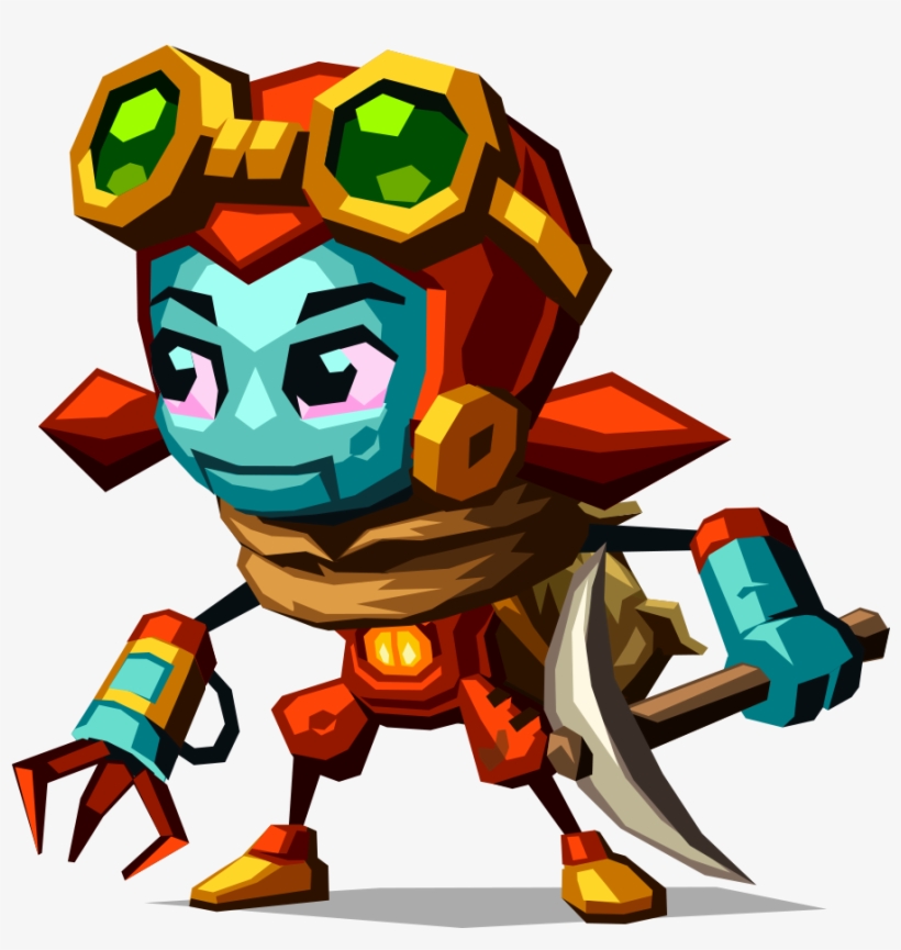 Steamworld Dig 2 Dorothy With Pickaxe - Steamworld Dig 2 Character, transparent png #3508454