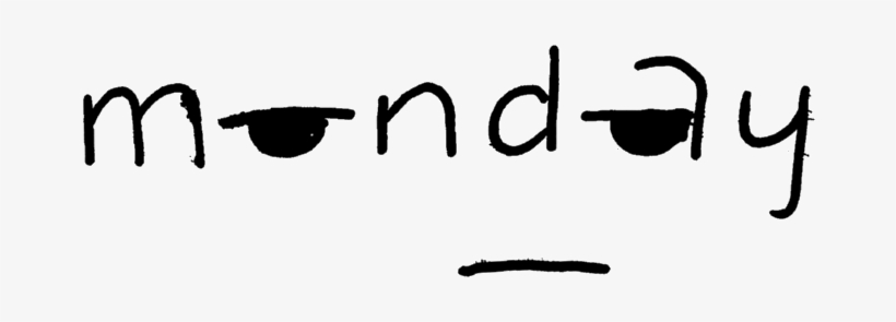Monday Lettering - Text, transparent png #3509647