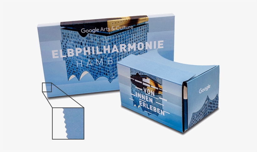 Branded Google Cardboard In Elbphilharmonie Design - Carton, transparent png #3509777