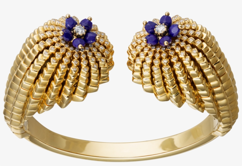 Cactus De Cartier Braceletyellow Gold, Lapis Lazuli, - Cactus De Cartier Bracelet, transparent png #3509908