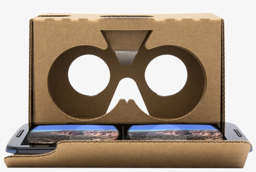 Cardboard Vr Viewer For Smartphones - Vr Cardboard Box, transparent png #3510060
