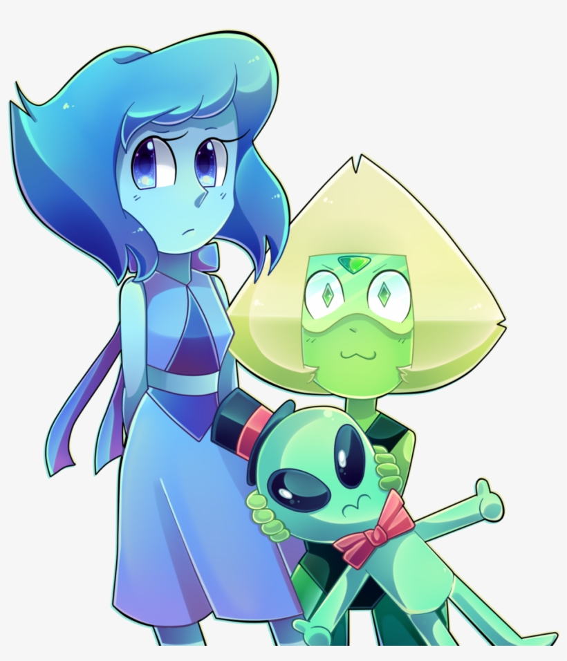 Green Clothing Cartoon Mammal Fictional Character Vertebrate - Lapis And Peridot Cute Steven Universe, transparent png #3510062