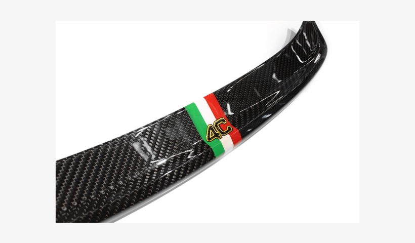 Carbon Fiber Alfa Romeo 4c Coupe Rear Spoiler Wing - Italian Flag Alfa 159, transparent png #3510613