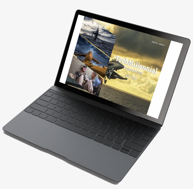 Laptop Screen - Military Fighter Jet Taking Off From Aircraft Carrier, transparent png #3511631