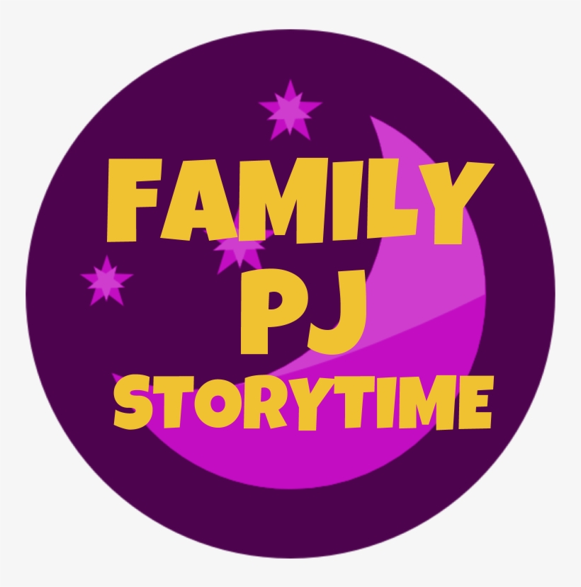 Dark Purple Circle With The Words "family Pj Storytime" - Circle, transparent png #3511869