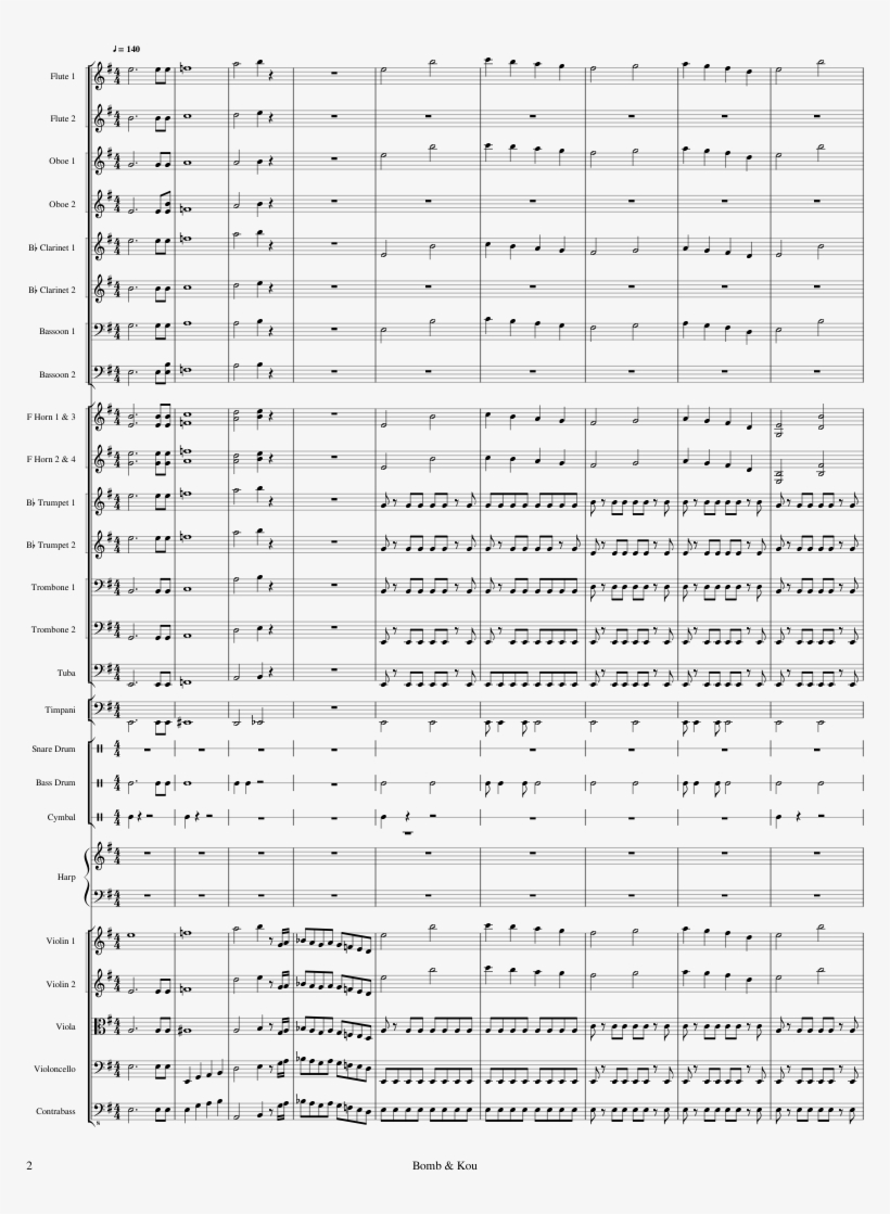 The Opened Way Sheet Music Composed By Koh Ohtani 2 - Shadow Of The Colossus The Opened Way Violin Tab, transparent png #3512103