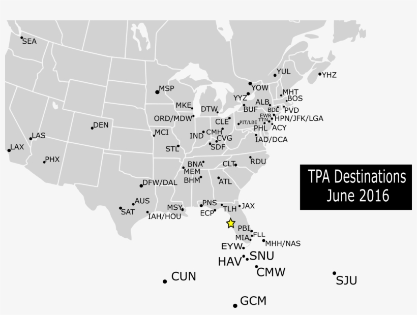 Tpa Destinations North America - Electoral Map If Meme, transparent png #3512622