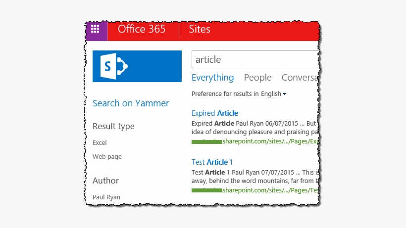 Default Enterprise Search Centre - Frame Sharepoint, transparent png #3512721