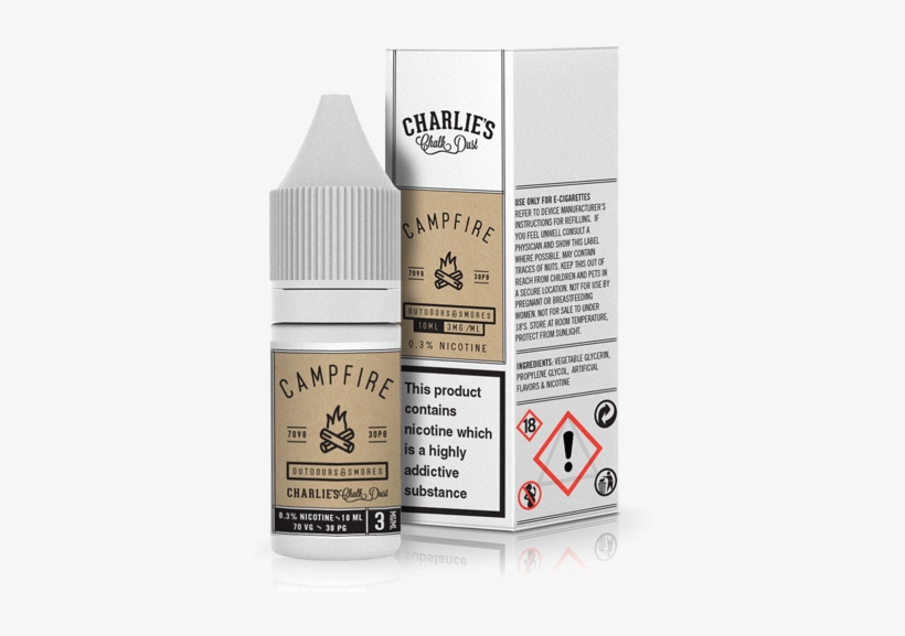 Campfire Eliquid By Charlies Chalk Dusk - Charlie's Chalk Dust Campfire, transparent png #3513274