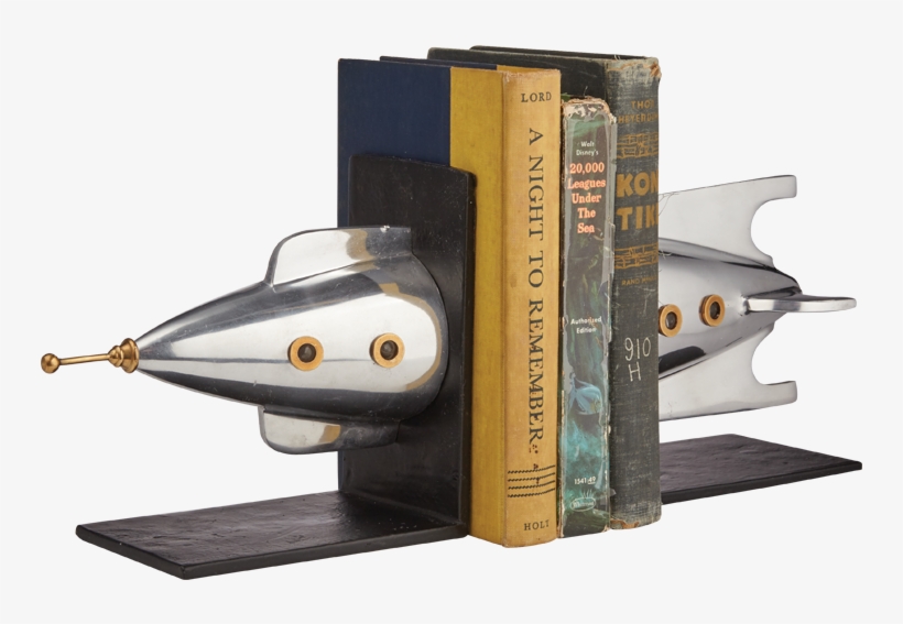 Rocket Bookends Aluminum - Pendulux Rocket Bookends (set Of 2), transparent png #3513349