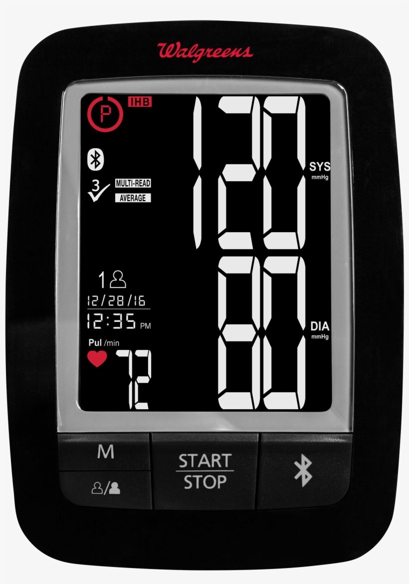 Walgreens Premium Arm Blood Pressure - Walgreens Premium Arm Blood Pressure Monitor 2016 -, transparent png #3513369