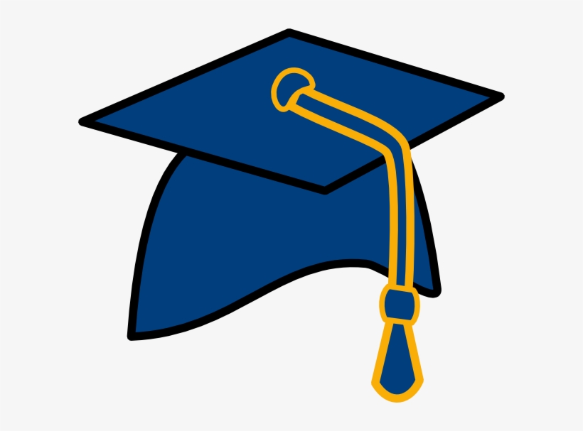 Small - Blue Graduation Cap Clipart, transparent png #3513803
