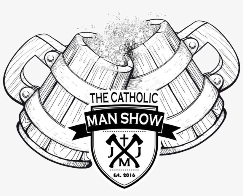 This Week Doug Johnson Joins Us On The Catholic Man - Wood Beer Mug Drawing, transparent png #3514281