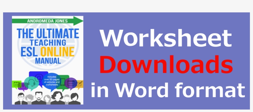 The Ultimate Esl Online Worksheets In Word Format - Ultimate Esl Teaching Manual, transparent png #3514596