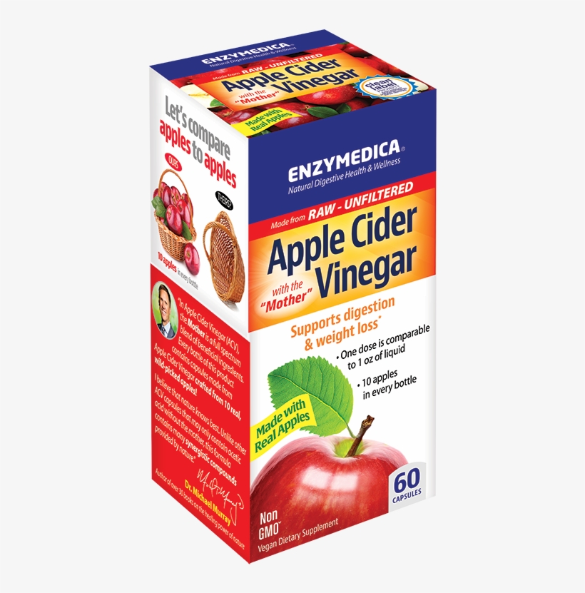 Acv - Enzymedica Apple Cider Vinegar, transparent png #3514598