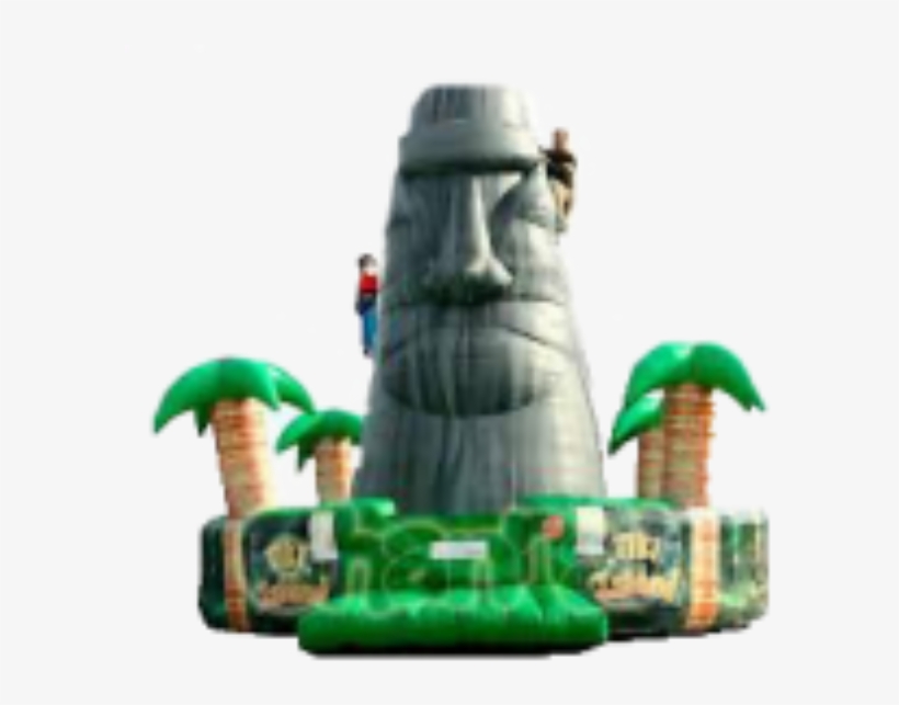 Tiki Island Rock Wall - Tiki Island Inflatable Climbing Wall, transparent png #3514880