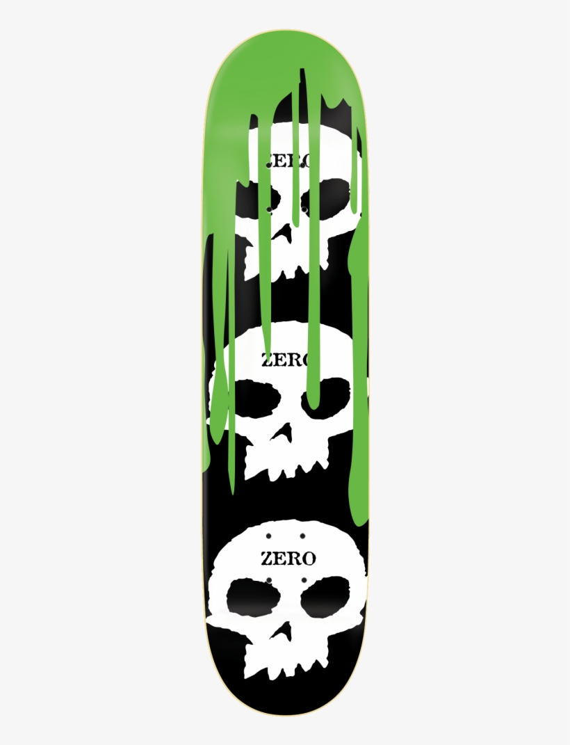 3 Skull Blood Ooze - Zero Skate, transparent png #3516147