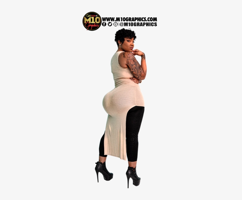 Thick Black Model - Photo Shoot, transparent png #3516215