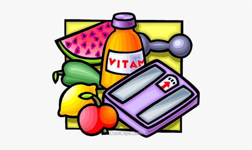 Health Foods And Vitamins Royalty Free Vector Clip - Health Class Clip Art, transparent png #3516553