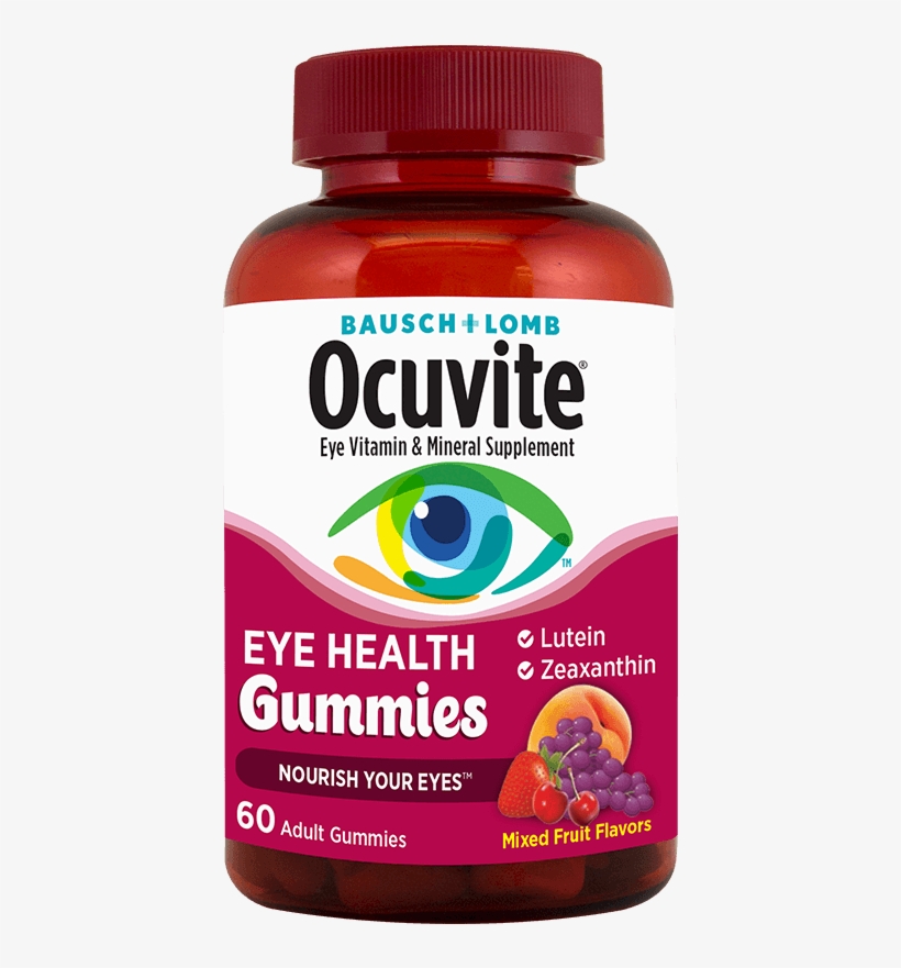 Ocuvite Eye Health Gummies - Bausch + Lomb Ocuvite Eye Health Gummies 60 Ct. Per, transparent png #3517147