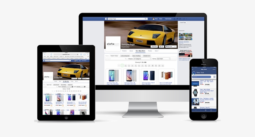 Etsy Items Facebook App - Responsive Web Design Menu, transparent png #3517474