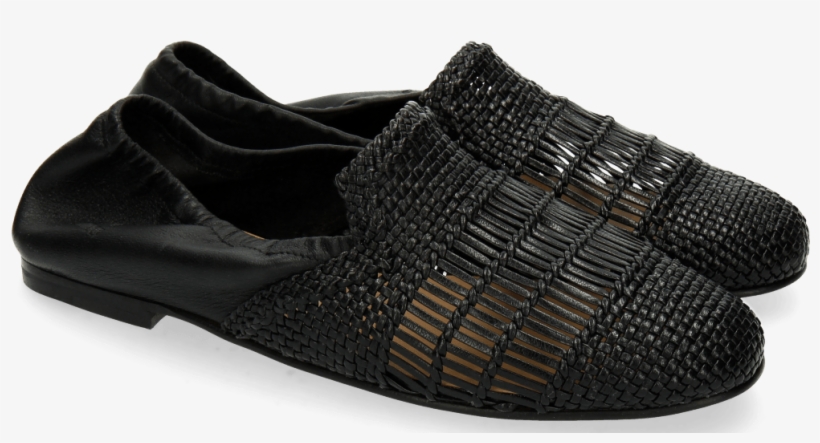 Loafers Jackie 4 Woven Nappa Black - Slip-on Shoe, transparent png #3517703