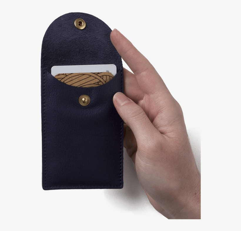 Nappa Leather Card Case - Leather, transparent png #3517844