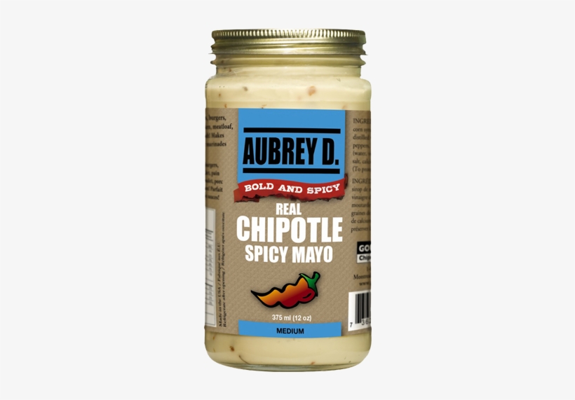 Unique And Delicious With Chipotle Peppers This Mayo - Aubrey D. Chipotle Real Mayo - 12 Oz Jar, transparent png #3519508