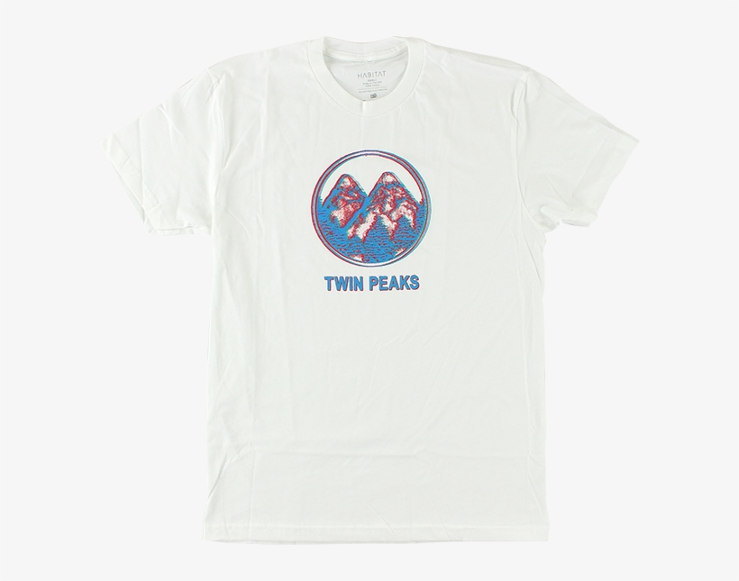 Hab/twin Peaks Offset Peaks Ss L-white - Tričko Habitat Offset Peaks Tee Pink Velikost: L, transparent png #3519509