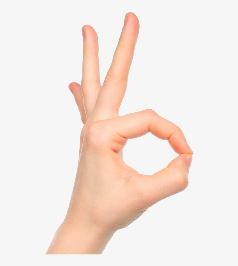 Signo De La Mano Ok, transparent png #3519744