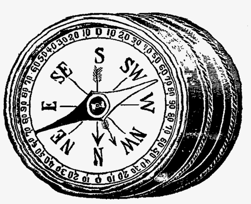 I Created This Clip Art Download From A Vintage Illustration - Compass Clip Art Vintage, transparent png #3520427