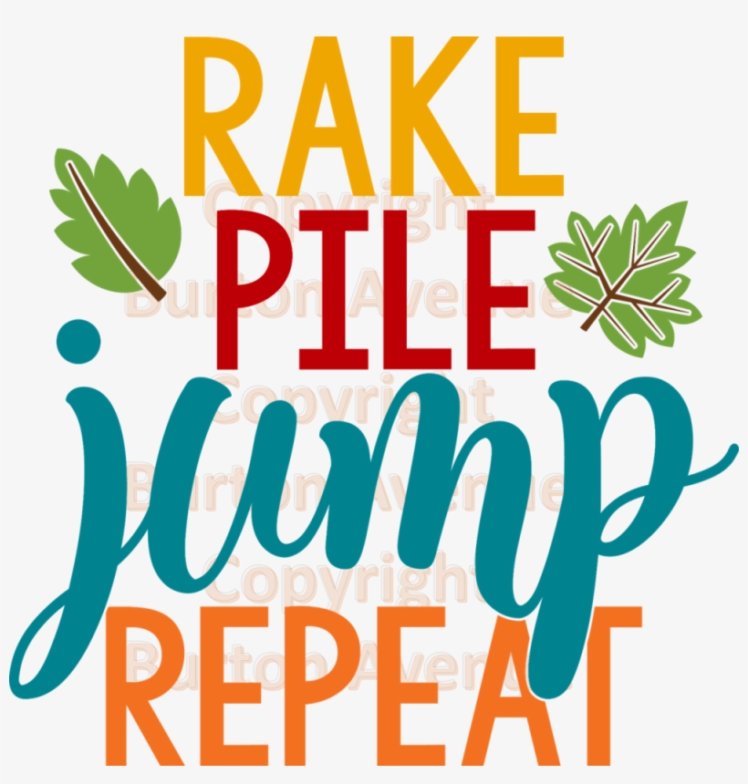 Rake Pile Jump Repeat, transparent png #3520987