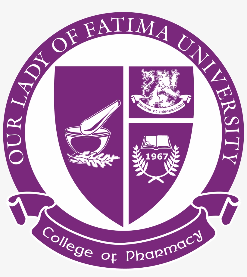 Olfu Pharmacy Logo - Our Lady Of Fatima University Logo, transparent png #3521094