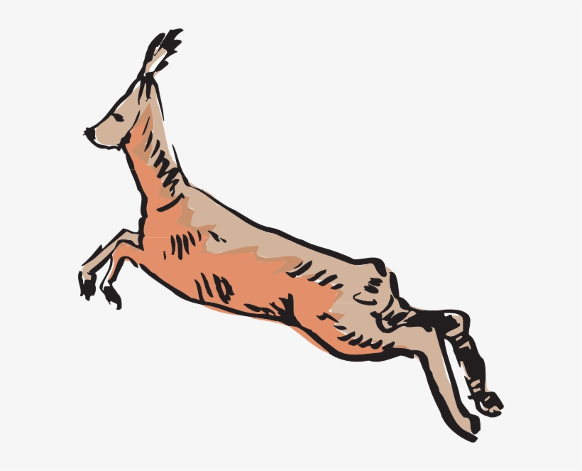 Antelope Jumping Svg Clip Arts 600 X 583 Px, transparent png #3522088