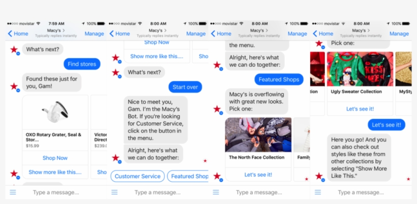 Macys Chatbot Store Finder And Featured Shops - Macy's Chatbot, transparent png #3522146