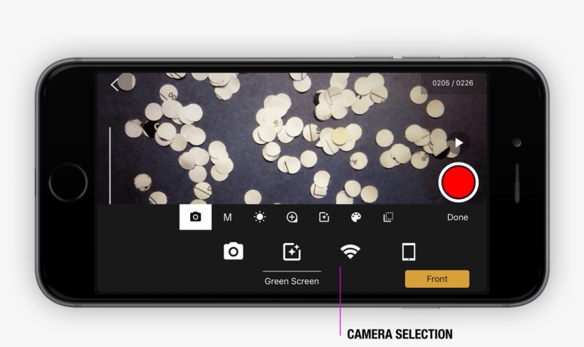 Swipe To Select A New Camera From The List - Menu, transparent png #3522276